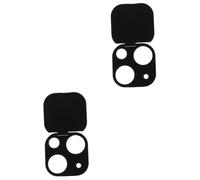 Housoutil Phone Lid 2pcs Lens Purse Mini Accessories Stereoscopic Lens Caps Purple Purses Accessories Wireless Phone Black Phone Lens Protector Protective Cap Three-dimensional Abs