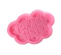 Housoutil Pink Silicone Cloud Shape Cake Mold Non-Stick and Hard to Deform for Baking Fondant and Cupcake Making, for Ice Cube and Craft Decorations