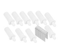Housoutil Plantation Shutter Repair Kit Window Screen Pins Curtain Nails Plastic and Metal Louvers Pin Replacement for Window Blinds Easy Curtain Repair Tools and Short Plungers