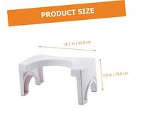 Housoutil Plastic Folding Toilet Foot Stool with Slip Base Durable Bathroom Step Stool for Adults Space Saving Squatting Aid for Easier Bowel Movements Compact and Wear Resistant Design