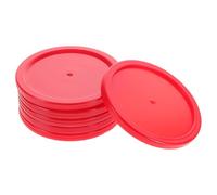 Housoutil Plastic Ice Hockey Pucks Replacement Game Style 6pcs Sturdy Structure, Small round Pucks for Desktop Ice Hockey Game Tables Suitable for Bars with Billiards and Game Style Tables