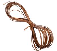 Housoutil Plastic Rattan for DIY Craft Making and Chair Repair Lightweight PE Material in Wood Grain Color Flexible Weaving Strip for Rattan Furniture Storage Box and Table Fixing Projects