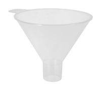 Housoutil Plastic Science and Large-scale Experiment Addition Reagent Filling Funnel 100mm Flat-bottomed Design with Easy Pouring Effortless for Cleaning Laboratory
