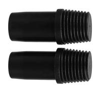 Housoutil Plastic Threaded Tip 2Pcs Replacement for Extension Pole Adapter Connector Compatible with Telescopic and Straight Rods for Household and Commercial Cleaning