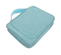 Housoutil Portable Bible Cover with Handle and Built Stand Scratch-Resistant Polyester Scripture Organizer Bag for Bible Study The Go Lightweight Zippered Storage Protector in Green