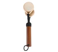 Housoutil Portable Double Drum Shaker with Intuitive Design and Nutshell Material, Traditional Ethnic Handheld Percussion Instrument for Rhythm Practice and Music Class