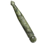 Housoutil Portable Jade Massage Rod Beautiful Shape, Easy to Hold Acupressure Pen for Face and Back, Massage Equipment to Reduce Risk of Injury During Exercise and Running