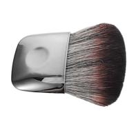 Housoutil Portable Mini Travel Makeup Brush with Flat Head, Soft Fiber Wool for Even Application, Compact Plastic Design, for Fitting into Purses and Travel Bags, Foundation and Powder Brush
