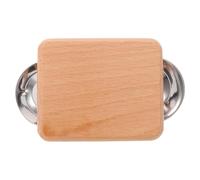 Housoutil Portable Mini Wooden Handheld Castanet with Matte Finish and Metal Components, Smooth and Secure Use for Cajon Drum, for Street Gigs and Live Shows, Spanish Style Flamenco Castanet
