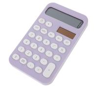 Housoutil Portable Small Desktop Calculator for Students and Adults Electronic Calculator with Big Buttons Purple Reusable Office and School