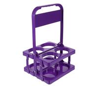 Housoutil Portable Wine Rack Folding Beer Basket Drink Carrier Handle for Ktv Party Bottle Slots