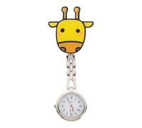 Housoutil Practical Nurses Fob Watch with High Accuracy Quartz Movement, Deer Shape Pocket Watch for Hospital Use, Acrylic and Zinc Alloy Material, for Doctors, Clinic Staff, and Student