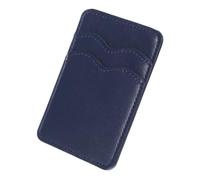 Housoutil PU Leather Dual Card Holder Phone Pocket with Adhesive Backing Wallet Compatible with Wireless Charging Fits Multiple Smartphone Models for Id and Credit Cards