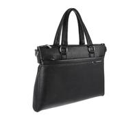 Housoutil PU Leather Laptop Bag for Men Shoulder Strap Business Briefcase Computer Storage Bag Portable Handbag for Office Travel Daily Essentials