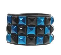 Housoutil Punk Bracelet for Men and Women Artificial Leather Cuff Bangle with Spiked Studs, Crafted with Precision and Resisting Wear, for Riding and Parties, Edgy Goth Rock Wristband
