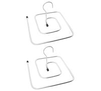 Housoutil Quilt Drying Rack Spiral Cloth Hanger 2pcs Blanket Sheet Hanger Space- saving Quilt Organizer for Bed Linen Clothing