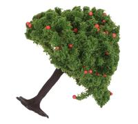 Housoutil Realistic Miniature Fruit Tree Model for Crafts with Intricate Branch Textures and Lifelike Leaves, Featuring Sturdy Base and Stable Display, for Fairy Garden and Desktop Displays