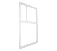 Housoutil Rectangle Acrylic Router Template for Woodworking, 3 Pocket Valet Tray Inlay Stencil, 11.8x7.9 Inch Router Template for Home Workshop