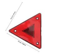 Housoutil Reflectors Not Easy to Fall 6pcs Triangle Red Plastic Safety Signs Car Warning Signs Reflect Light for Slow Moving Vehicles Truck Campers for Road Trips