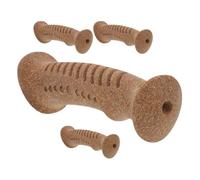 Housoutil Replacement Cane Handle Grip Hole 4pcs with Comfortable Cork Material and Portable Design for Walking Stick and Trekking Pole Suitable for Outdoor Trekking and Hiking Activities