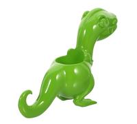 Housoutil Resin Dinosaur Pen Holder Cartoon Multi-purpose Stationery Organizer Pot for Desk Storage Lightweight Space-saving Pencil and Cosmetic Container with Unique Decorative Design