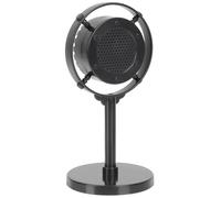 Housoutil Retro Vintage Microphone Prop Model Black Simulation Mic Bar Decor Photography Photo Booth Posing Accessory for Live Streaming and Party Background