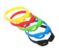 Housoutil Reusable Silicone Wine Bottle Charms Easy to Store with Assorted Colours 5pcs and Cup Markers Decorative Drink Identifiers for Bars and Ktv Parties