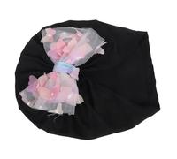 Housoutil Reusable Swim Cap for Women Long Hair Friendly Polyester Swimming Hat with Elegant Bowknot Design, Wear and Tear Resistant, for Swimming and Spa Sessions