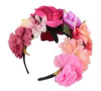 Housoutil Rose Flower Headband Halloween Hair Band with Comfortable Lightweight Polyester Material, Adorable Design for Taking Pictures with Friends and Festival Parties