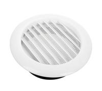 Housoutil Round Soffit Vent Cover with Mesh Air Vent Grille for Bathroom Kitchen Office Aesthetic Design Rainwater Protection Enhanced Indoor Air Quality