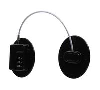 Housoutil Safety Password Lock for Secure Cabinet and Drawer Protection No Drilling Installation, Black Plastic and Steel Refrigerator Door Lock, Simple and Stylish Design for Home Use