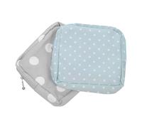 Housoutil Sanitary Pad Bag 2 Pieces Portable Pouch with Zipper for Women Menstrual Napkin Storage for Travel and Daily Use