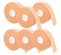 Housoutil Self-Adhesive Heel Cushion Pads Khaki Foam and Pe Material Abrasion Resistant Heel Liners 6 Rolls for New Shoes and Leather Shoes for Outdoor Travel and Hiking Comfort