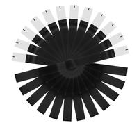 Housoutil Self Adhesive Paper Napkin Bands and Silverware Wrapping Bands, Black Disposable Napkin Rings for Hotel and Dinner Party Table Use, 100 Pieces