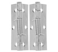 Housoutil Self Closing Door Hinges 2 Pack Stainless Steel Automatic Hinge for Long Time Using Heavy Duty Replacement Hinges for Bathroom Kitchen