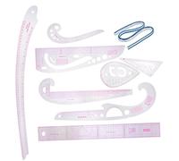 Housoutil Sewing Ruler Tailor Pattern Making Tools with French Curve and Straight Rulers for Accurate Dressmaking Measurement and Cutting Clear Scales for Beginners and Professionals