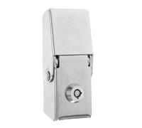 Housoutil Side Case Lock Enhanced Security with Keys Motorcycle Stainless Steel Trunk Latch Replacement Easy Installation, Silver Finish for Electric Scooter Side Case