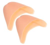 Housoutil Silicon Gel Ballet Shoes Toe Caps Protector Pads in Beige for Front Foot Cushioning and Relief, Semicircular Shape Designed to Support Ballet Shoes and Similar Footwear