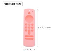 Housoutil Silicone Full Cover Voice Remote Case for 3Rd Gen Fingerprint Resistance and Precise Cutouts for Daily Use