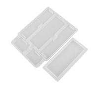 Housoutil Silicone Resin Mold for Storage Box with Lid DIY Crafting Mold for Game Card Organizer Jewelry and Trinket Holder Precise Rectangle Casting Tool