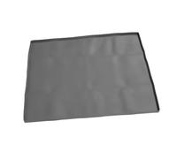 Housoutil Silicone Washing Machine Protective Mat, Non-slip Waterproof Dryer Top Cover Protector, Easy-clean Top Pad for Laundry Area, 50x60cm Grey