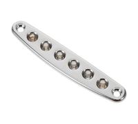 Housoutil Silver Metal Electric Guitar Bridge Replacement Plate with Modern Metal Design, Versatile Compatibility and Stable Performance, for Live Performers and Music Enthusiasts