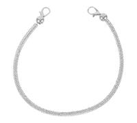 Housoutil Silver Rhinestone Bag Replacement Chain Strap for Women Purse 60cm Trendy Fake Leather Crossbody Bag Chain with Sparkling Elegance for Formal Dinners