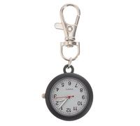 Housoutil Simple Black Metal Pocket Watch with Decorative Effect and Easy Installation, Stylish Hanging Hook Design Suitable for Busy Occasions and People Who Work Random Color