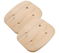 Housoutil Skateboard Resistant Skate Wooden 2pcs Decks Wood Replacement Blank Maple Unfinished Sturdy Wear Boards for Skate Parks and Slope Skating