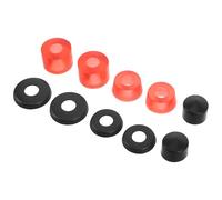 Housoutil Skateboard Shock Absorber Bushings Set, Red Vibration Damping Pads for Longboard Truck Pivot Cups, Skateboard Truck Hardware Replacement for Outdoor Skateboarding