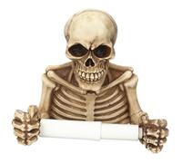 Housoutil Skull Toilet Paper Holder, Halloween Resin Skeleton Toilet Tissue Holder, Gothic Bathroom Decoration for Bathroom, Kitchen, Decoration, Halloween, Ghost Festival