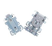 Housoutil Sliding Door Rollers Easy Installation Stainless Steel for 2pcs with Secure Track Support and Sleek Steel-Framed Pulley Wheels Wardrobe Doors for Homes and Offices