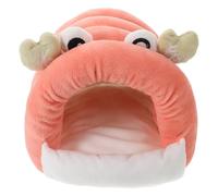 Housoutil Small Animal Warm Bed Hideout with Cotton Velvet, Cute | Multiple Layers, Easy Washing and Portable Comfort, for Reptile and Gerbil Travel Use, Desk-top Habitat