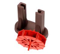 Housoutil Small Water Wheel Model with Bracket 6Cm Red Resin Wheel for Indoor Tabletop Waterfall and Zen Garden Fountain Accessory